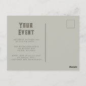 人間不気味スカル ポストカード (裏面)