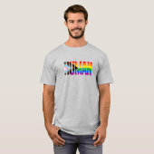 人間包摂プライドフラグ Tシャツ (正面フル)