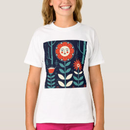 人間化した花 Tシャツ