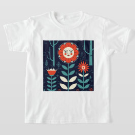 人間化した花 Tシャツ
