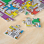 人間回路基板 ジグソーパズル (側面)