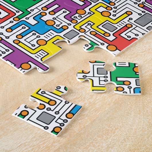 人間回路基板 ジグソーパズル (側面)