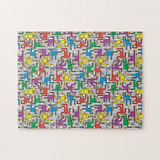 人間回路基板 ジグソーパズル (横)