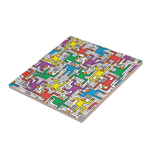 人間回路基板 タイル (側面)