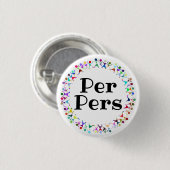 人間図形のサークルにおけるPer Pers代名詞 缶バッジ (正面&裏面)