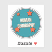 人間地理学 シール (シート)