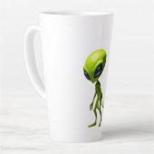 人間型の緑 カフェラテマグ (左アングル)