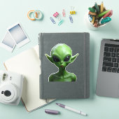 人間型の緑 シール (iPadカバー)