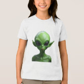 人間型の緑 トライブレンドＴシャツ (正面)