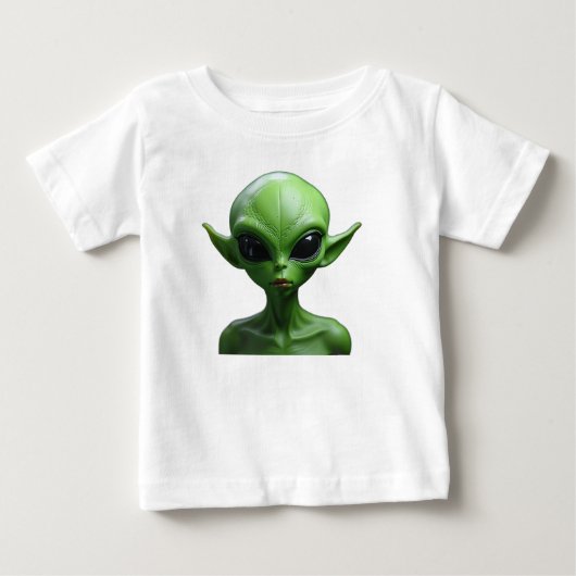 人間型の緑 ベビーTシャツ (正面)