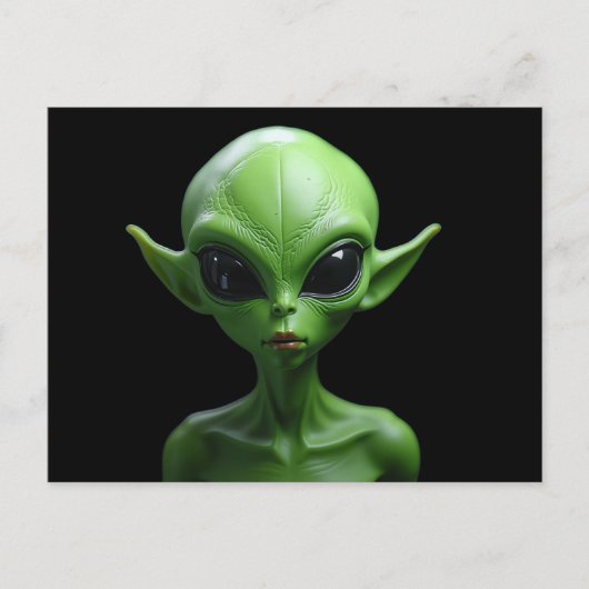 人間型の緑 ポストカード (正面)