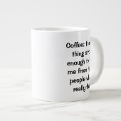 人間嫌いのコーヒー好き ジャンボコーヒーマグカップ (正面右)