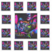 人間嫌いのステッカー シール (正面)