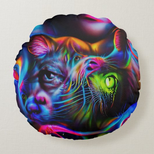 人間嫌い ラウンドクッション (正面)