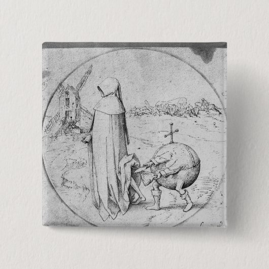 人間嫌い 缶バッジ (正面)