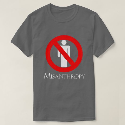 人間嫌い Tシャツ (デザイン正面)