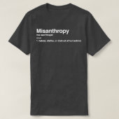 人間嫌い Tシャツ (デザイン正面)