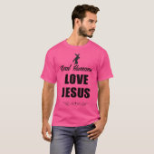 人間実在はイエスを愛する Tシャツ (正面フル)