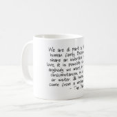 「人間家族」のコーヒー・マグ コーヒーマグカップ (正面左)