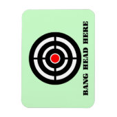 人間工学に基づくストレスレリーフ、 浮き彫り:バンヘッドはこちら マグネット (縦)