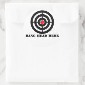 人間工学に基づくストレスレリーフ、 浮き彫り：バンヘッドはこちら ラウンドシール (バッグ)