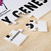 人間工学は私の遺伝子(DNAの写し)にあります ジグソーパズル (側面)