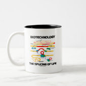 人間工学生命(成長したRNA)の接続 ツートーンマグカップ (左)