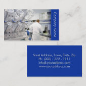 人間工学/Biotechnologistの化学者の実験室 名刺 (正面/裏面)