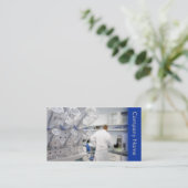 人間工学/Biotechnologistの化学者の実験室 名刺 (スタンド正面)