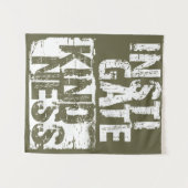 人間性に優しさを与える社会認識度 タペストリー (正面(横))