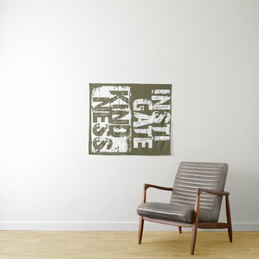 人間性に優しさを与える社会認識度 タペストリー (インサイチュ(横))