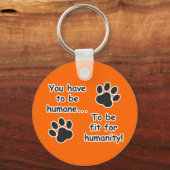 人間性に対する人道的 キーホルダー (正面)