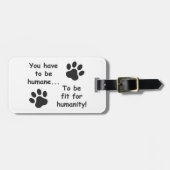 人間性に対する人道的 ラゲッジタグ (正面横)