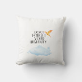 「人間性忘れを捨てよエレガントう金ゴールド クッション (正面)