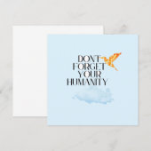 「人間性忘れを捨てよエレガントう金ゴールド 招待状 (正面/裏面)