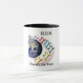 人間性1つの世界の信号器のコーヒー・マグ マグカップ (中央)