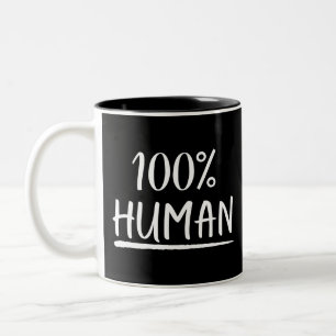 人間性100%人間 ツートーンマグカップ