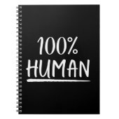 人間性100%人間 ノートブック (正面)