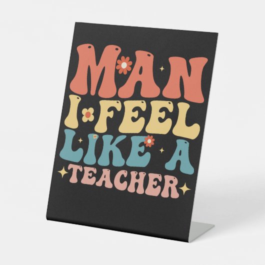 人間感じ好き先生新学期 台座サイン (正面)