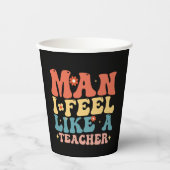 人間感じ好き先生新学期 紙コップ (正面)