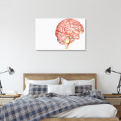 人間描写の脳のリアリスティック キャンバスプリント (インサイチュ (寝室))