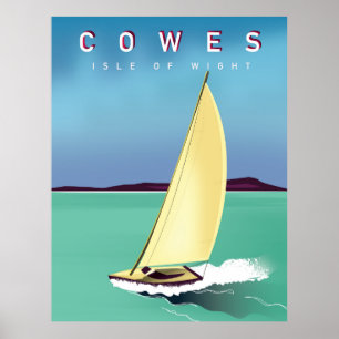 人間旅行ポスター印刷物のcowesの島 ポスター