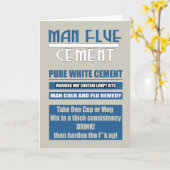 人間煙道 – 寒い、青とセメントですぐによくなる カード (黄色い花)