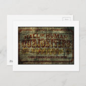 人間珍品のホールバナヴィンテージ ポストカード (正面/裏面)