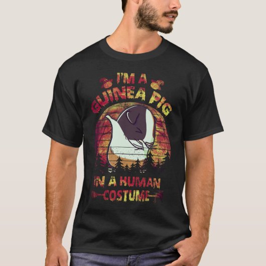 人間用モルモットハロウィンコスチューム38 Tシャツ (正面)