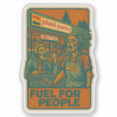 人間用燃料の切り取りシール シール (正面)