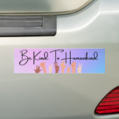 人間的なバンパーに親切である バンパーステッカー (車上)