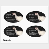 人間的な嘘（卵）を言うな 楕円形シール (シート)