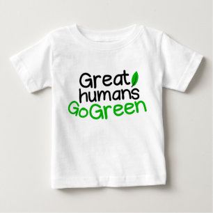 人間素晴らし環境にやさしいことをしよう ベビーTシャツ