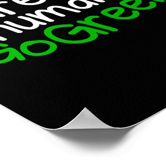 人間素晴らし環境にやさしいことをしよう ポスター (角)